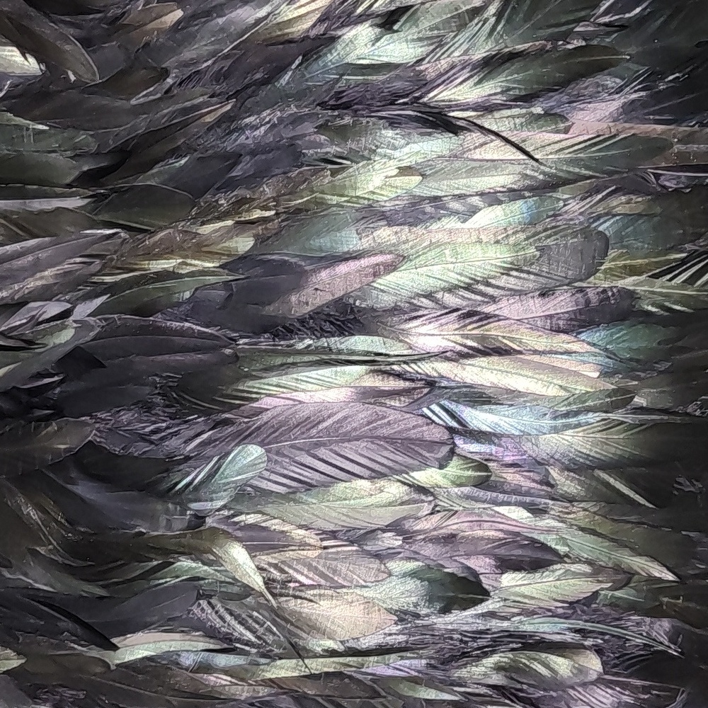 NAEEM KHAN EUC FEATHER LAYERED DEEPEST BLACK EMERALD LINED PENCIL SKIRT SIZE 12 - Picture 3 of 10